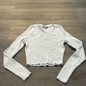 Brandi Melville, V-neck top color light blue size OS